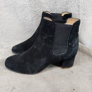 Madewell Shoes Womens Size 8 Walker Black Suede Chelsea Boots *Read*